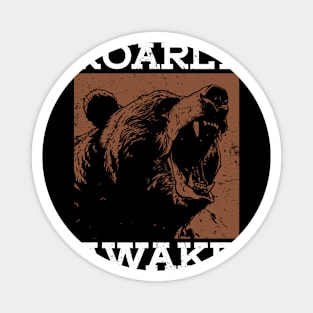 Roarly Awake - Grizzly Bear Magnet